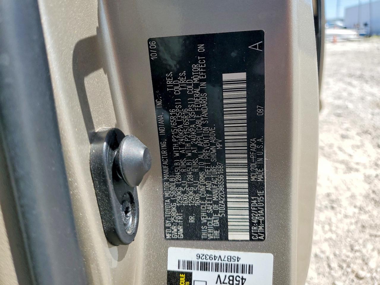 2006 TOYOTA SIENNA XLE 7 PASSENGER photo 25