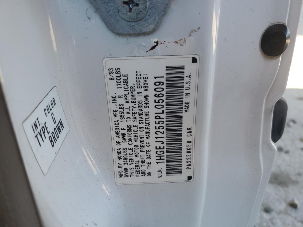 1993 HONDA CIVIC EX photo 23