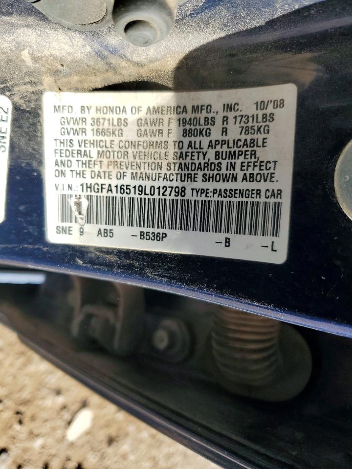 2009 HONDA CIVIC LX photo 37