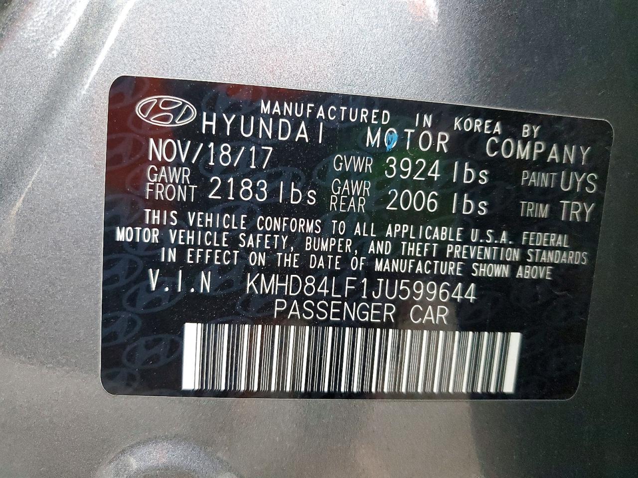 2018 HYUNDAI ELANTRA SEL photo 25