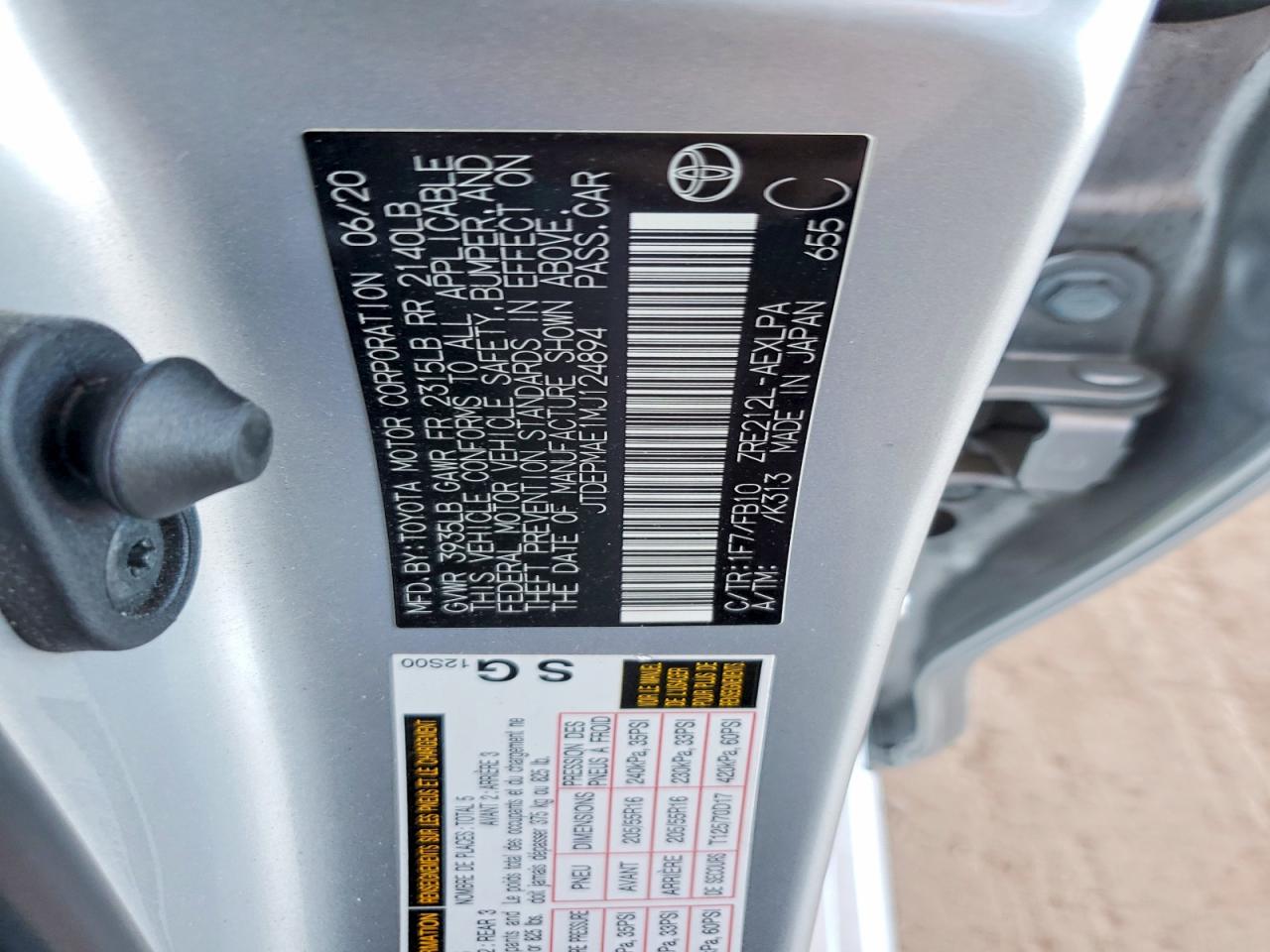 2021 TOYOTA COROLLA LE photo 12