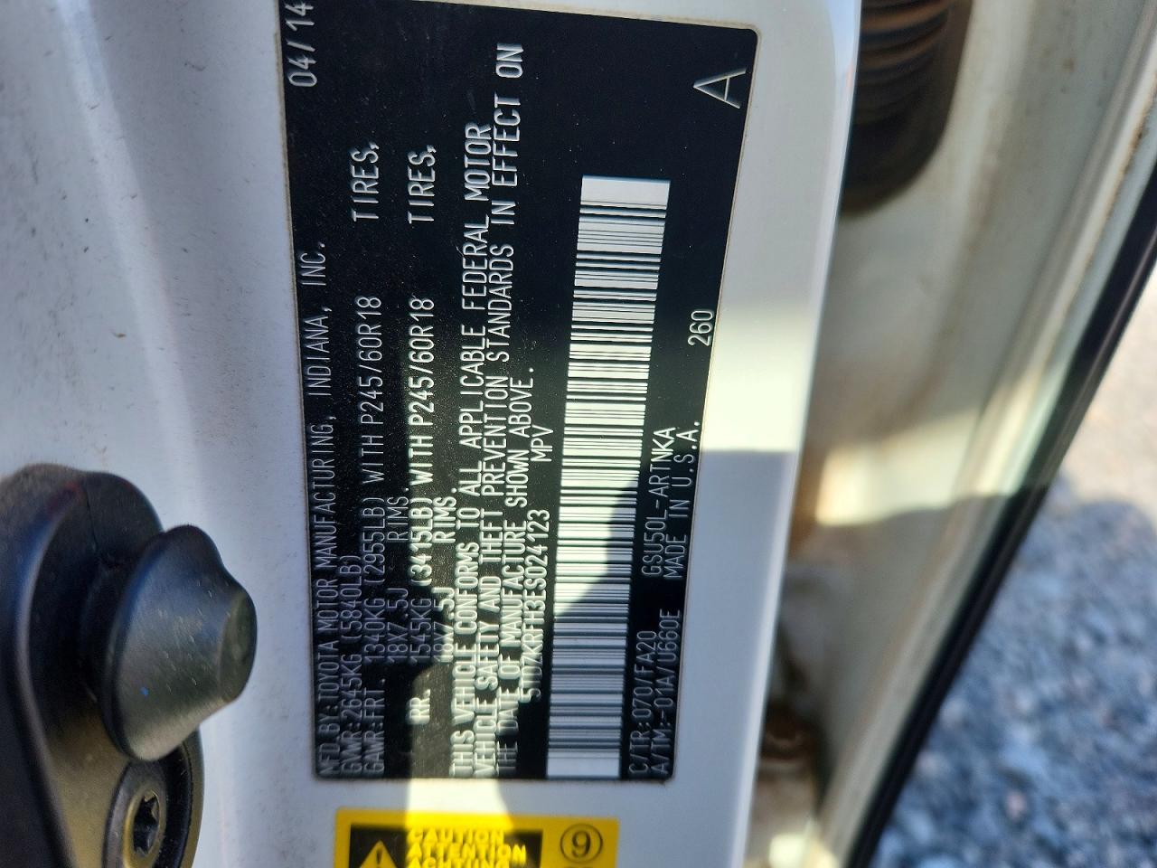 2014 TOYOTA HIGHLANDER LE PLUS photo 25