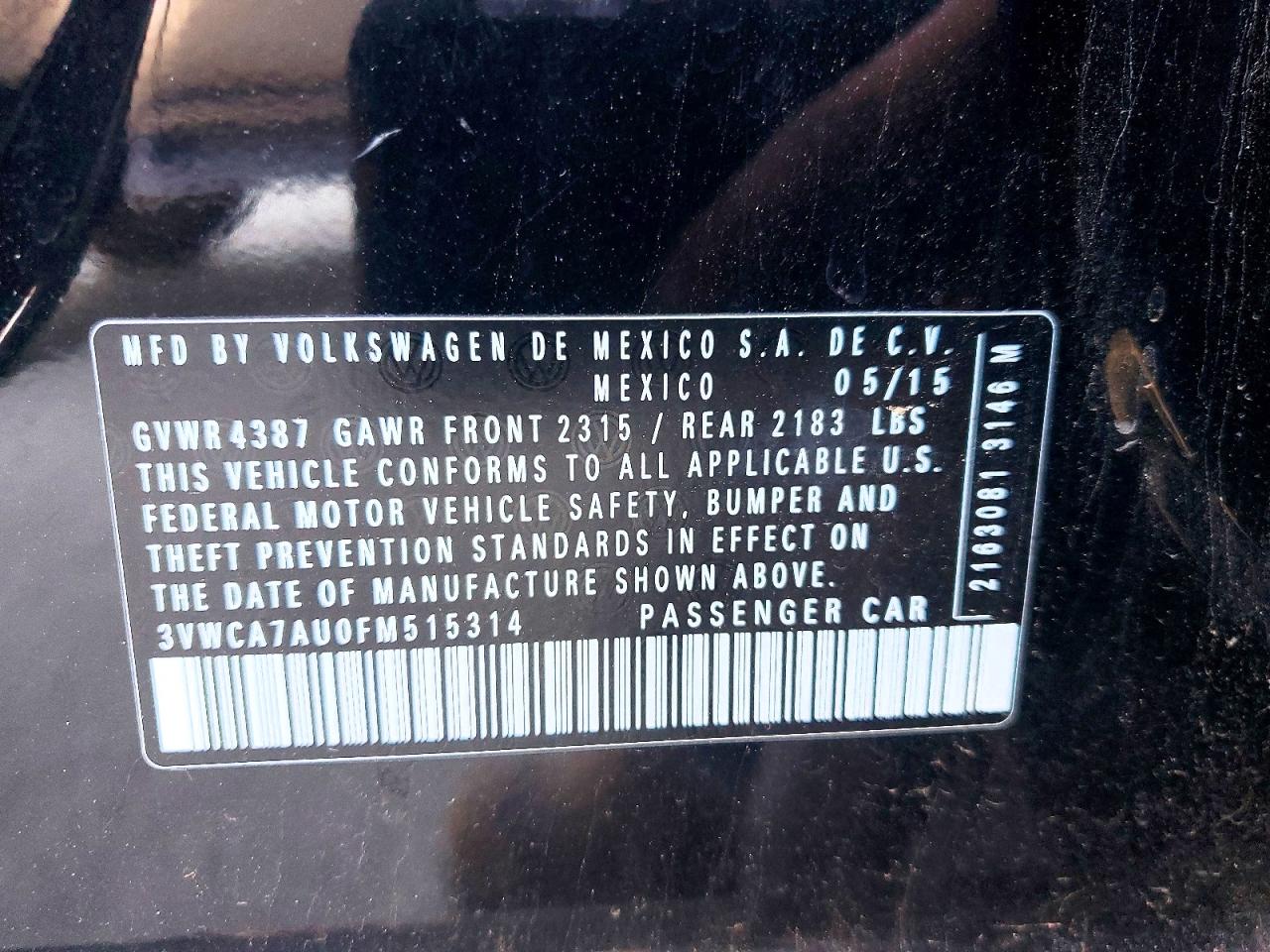 2015 VOLKSWAGEN GOLF SPORTWAGEN TDI S photo 23