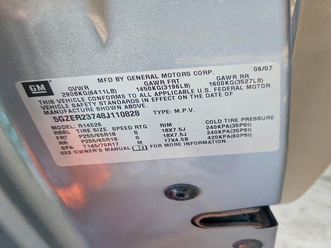 2008 SATURN OUTLOOK XR photo 37