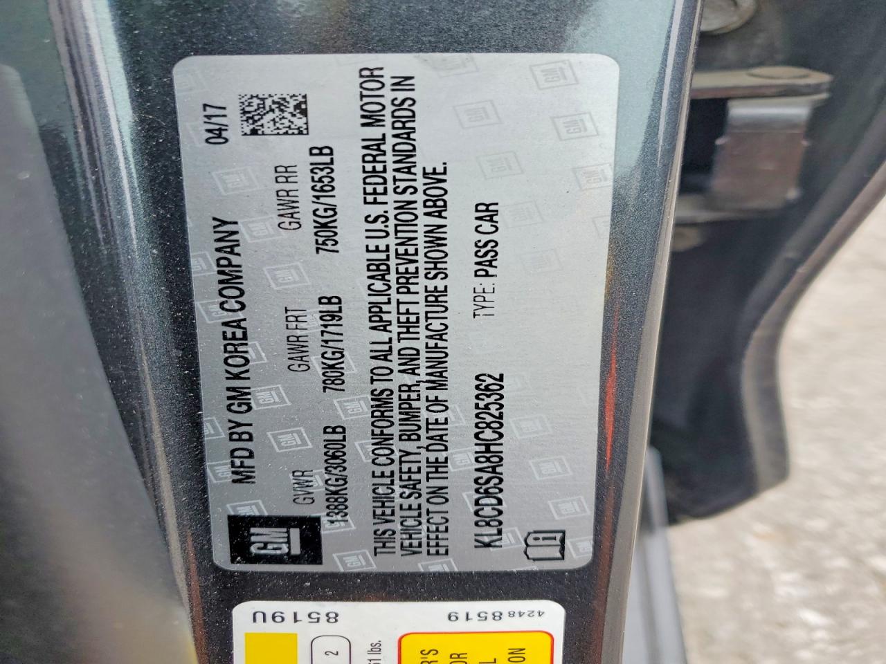 2017 CHEVROLET SPARK 1LT photo 34