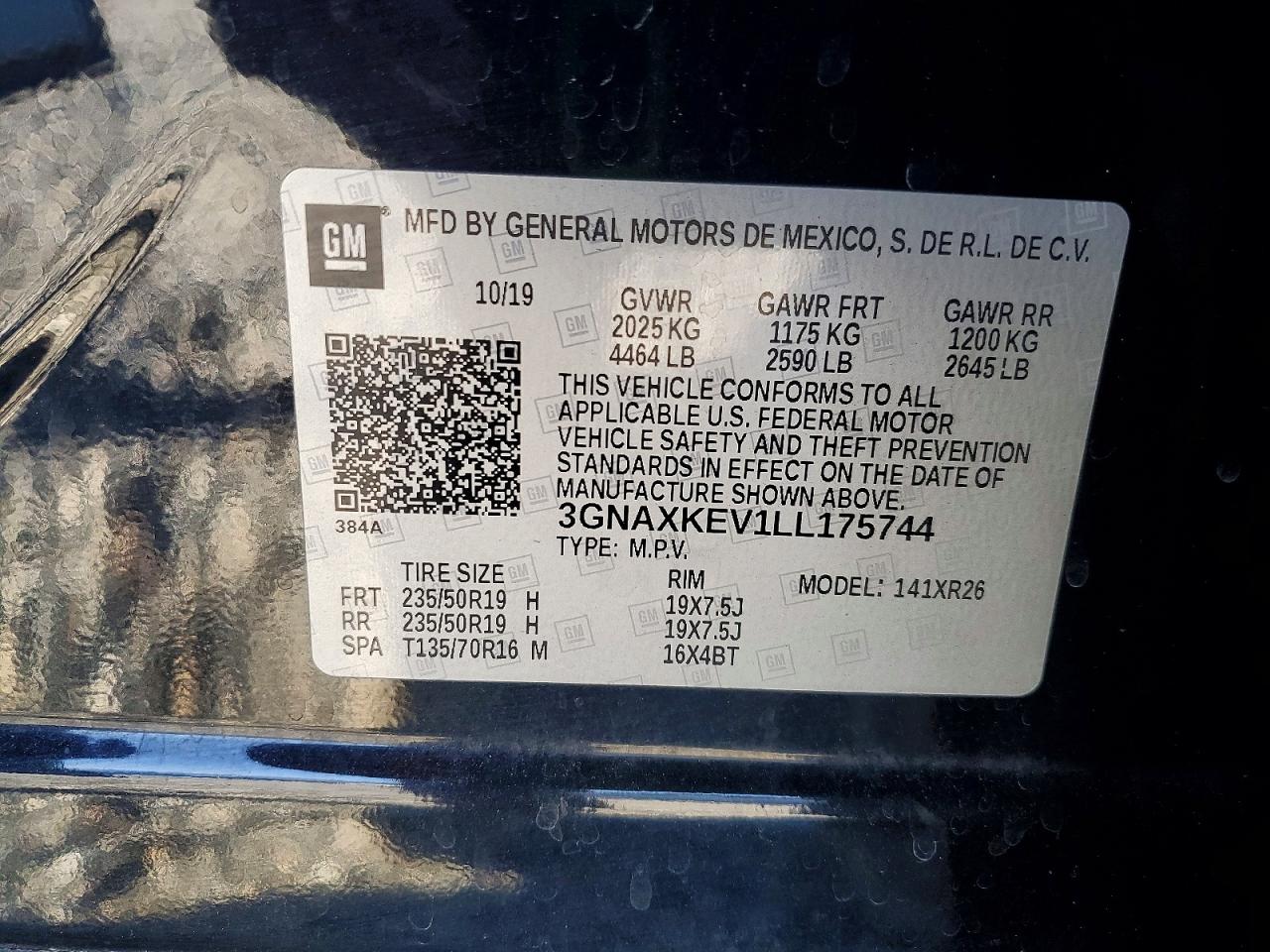 2020 CHEVROLET EQUINOX LT photo 13