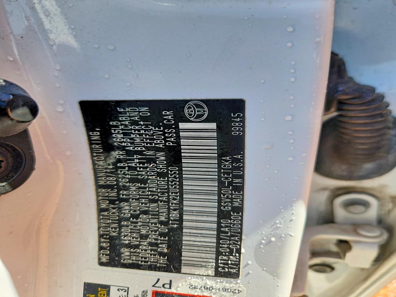 2014 TOYOTA CAMRY XLE V6 photo 23