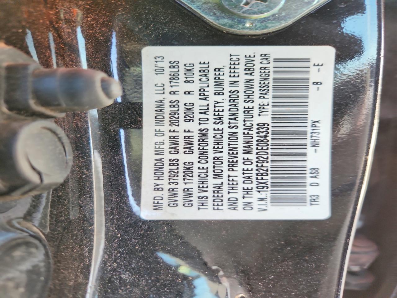 2013 HONDA CIVIC EXL photo 23