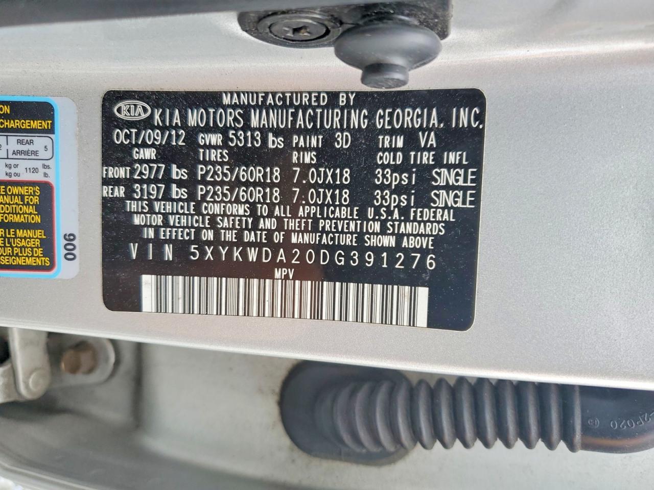2013 KIA SORENTO SX photo 37