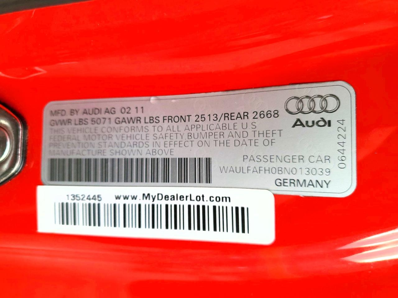 2011 AUDI A5 PREMIUM PLUS photo 37