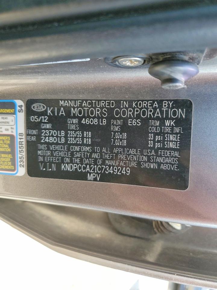2012 KIA SPORTAGE EX photo 25