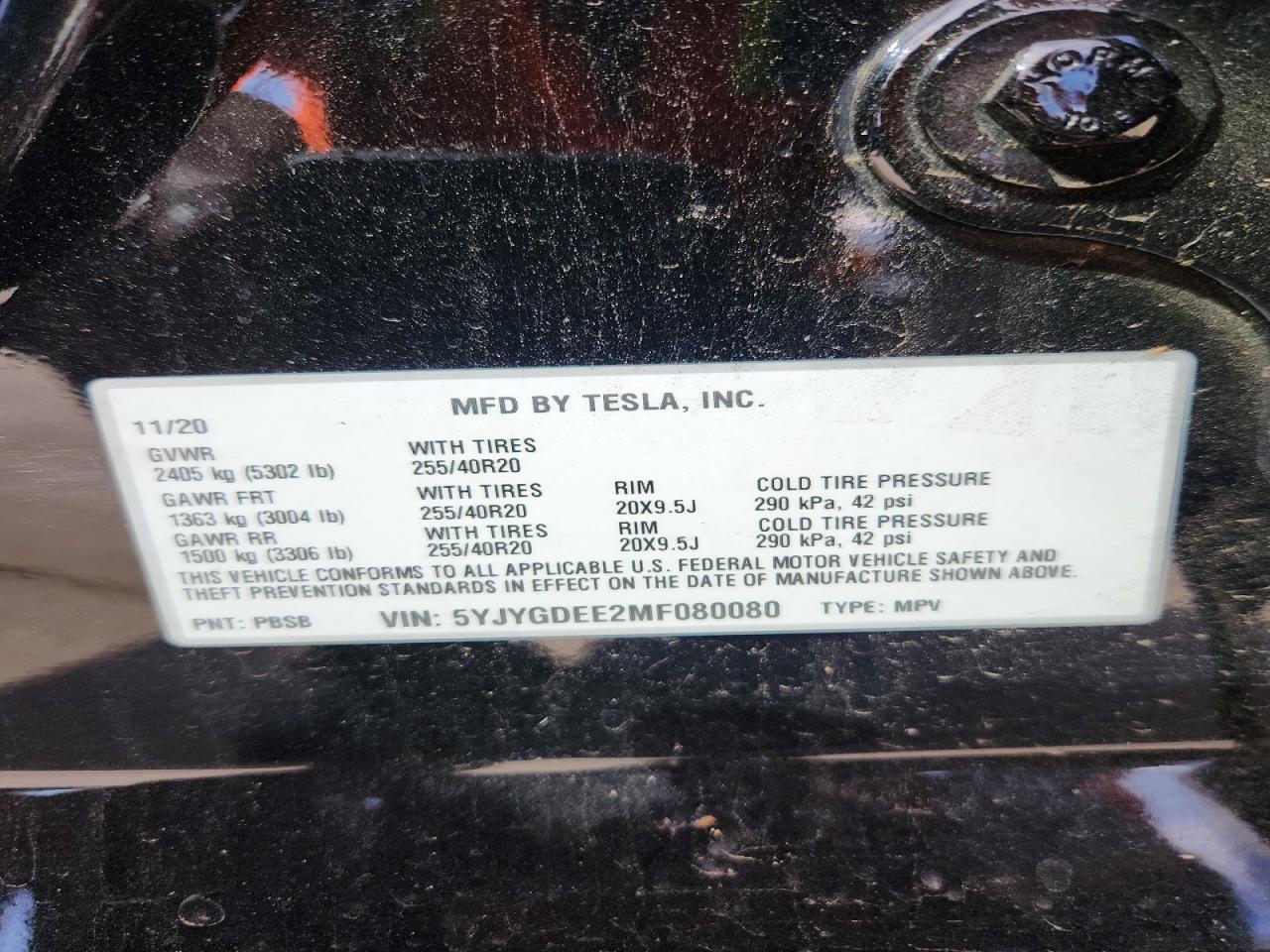 2021 TESLA MODEL Y photo 34