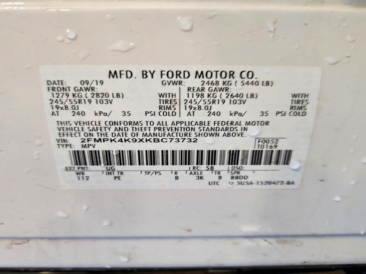 2019 FORD EDGE TITANIUM photo 23