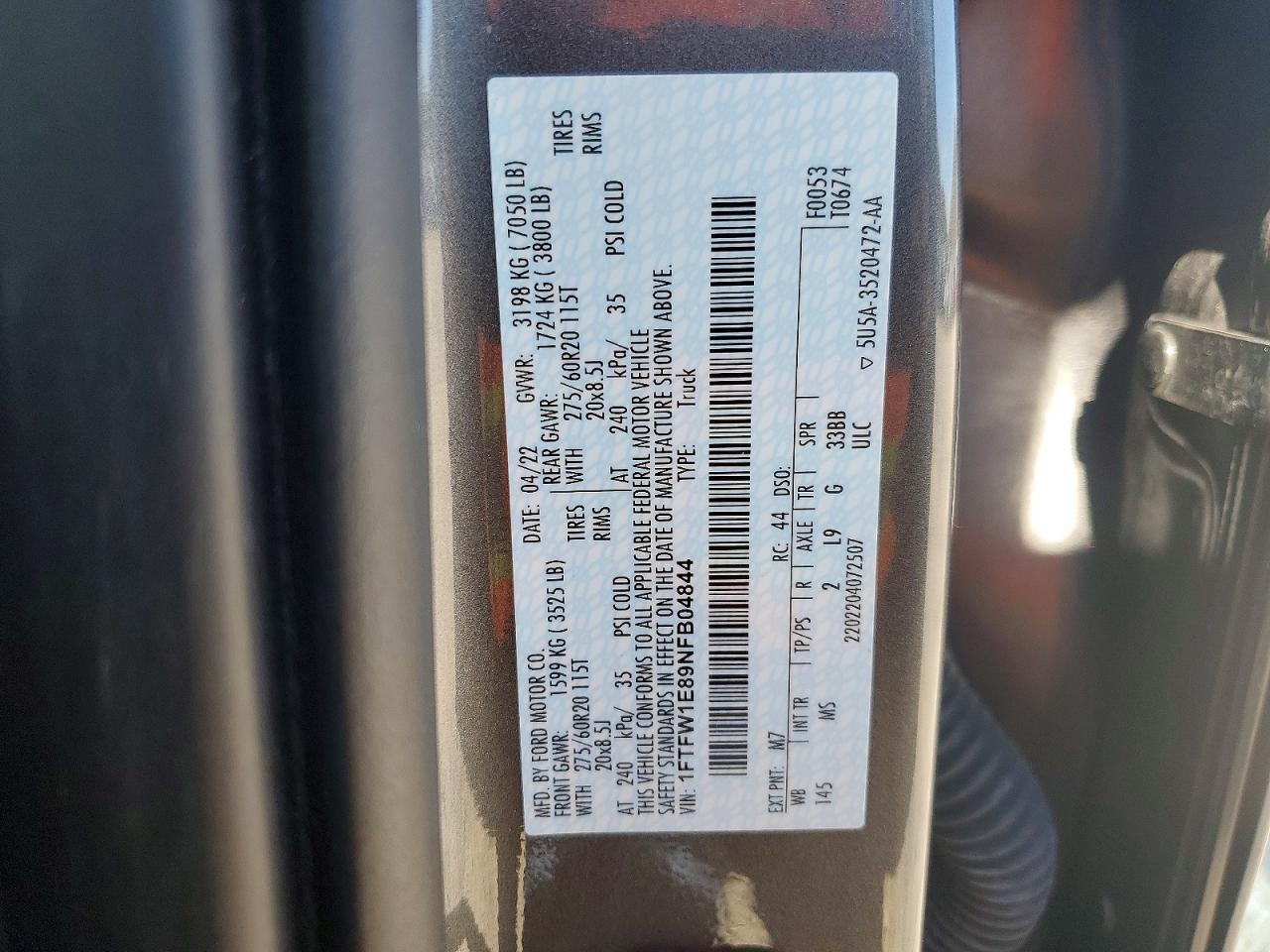 2022 FORD F150 SUPERCREW photo 23