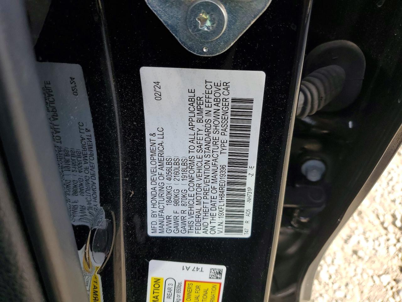 2024 HONDA CIVIC SPORT TOURING photo 13