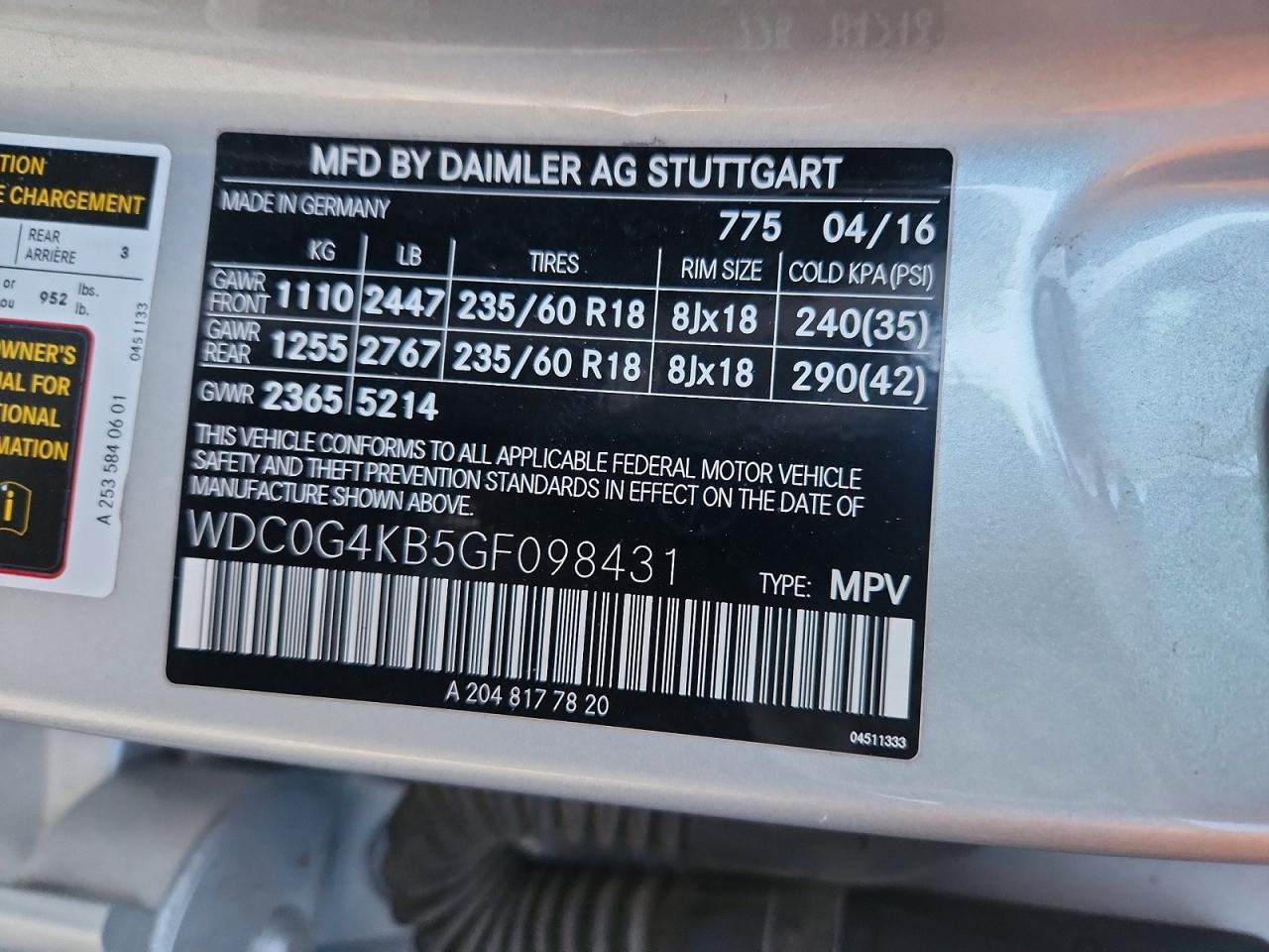 2016 MERCEDES-BENZ GLC 300 4MATIC photo 23