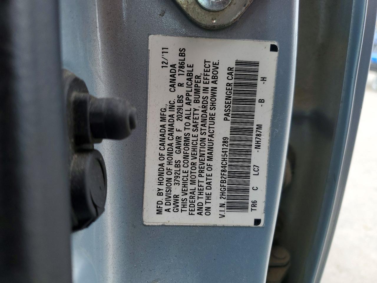 2012 HONDA CIVIC EX photo 34