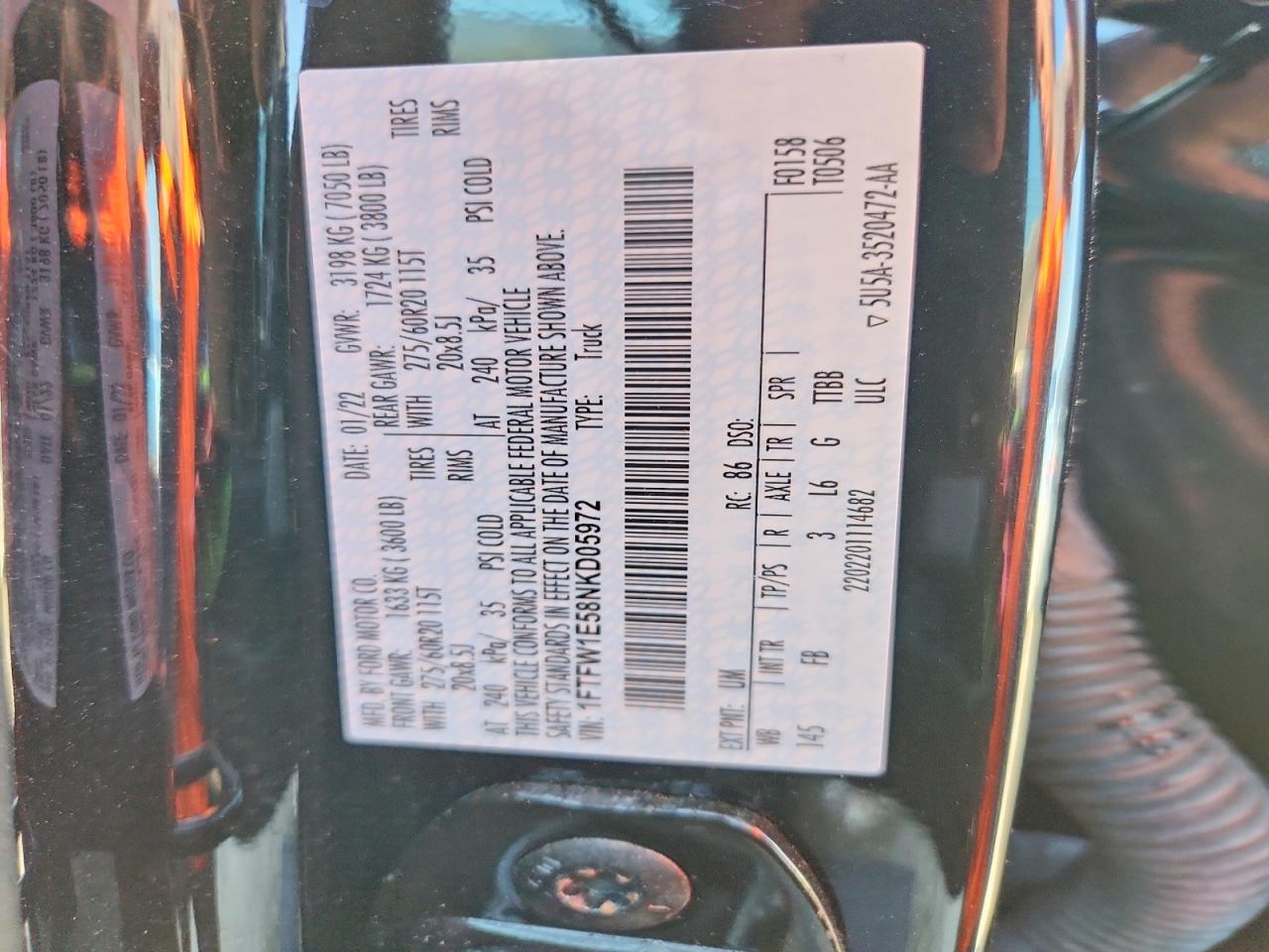 2022 FORD F150 SUPERCREW photo 23
