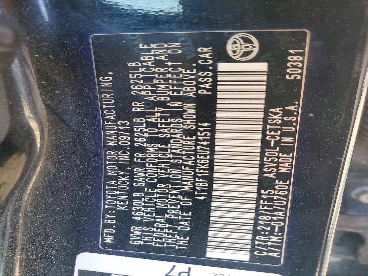 2014 TOYOTA CAMRY SE photo 23