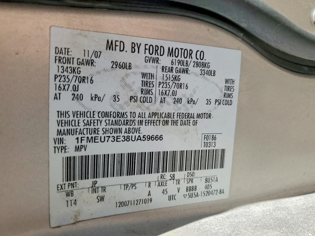 2008 FORD EXPLORER XLT photo 13