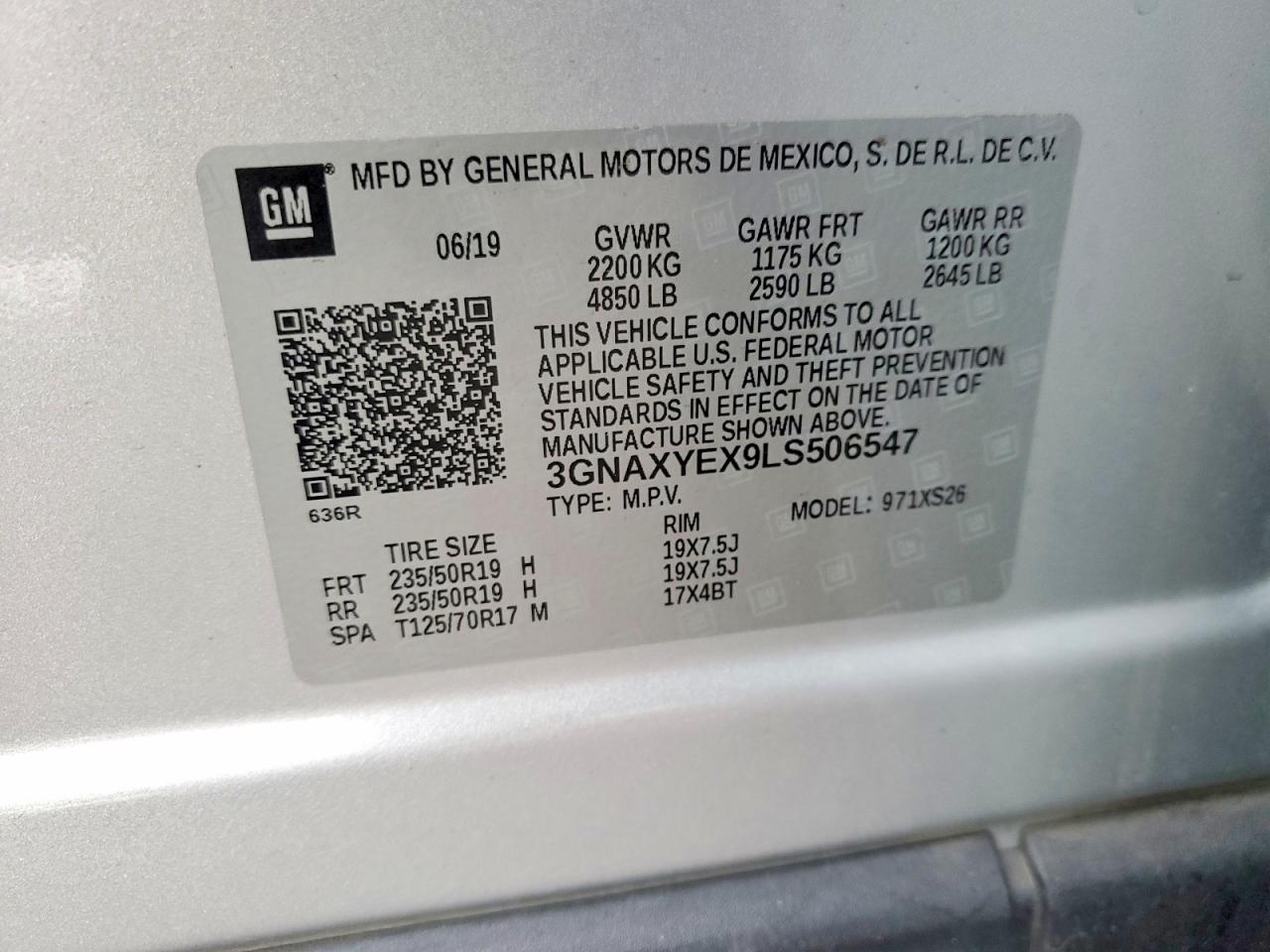 2020 CHEVROLET EQUINOX PREMIER photo 12