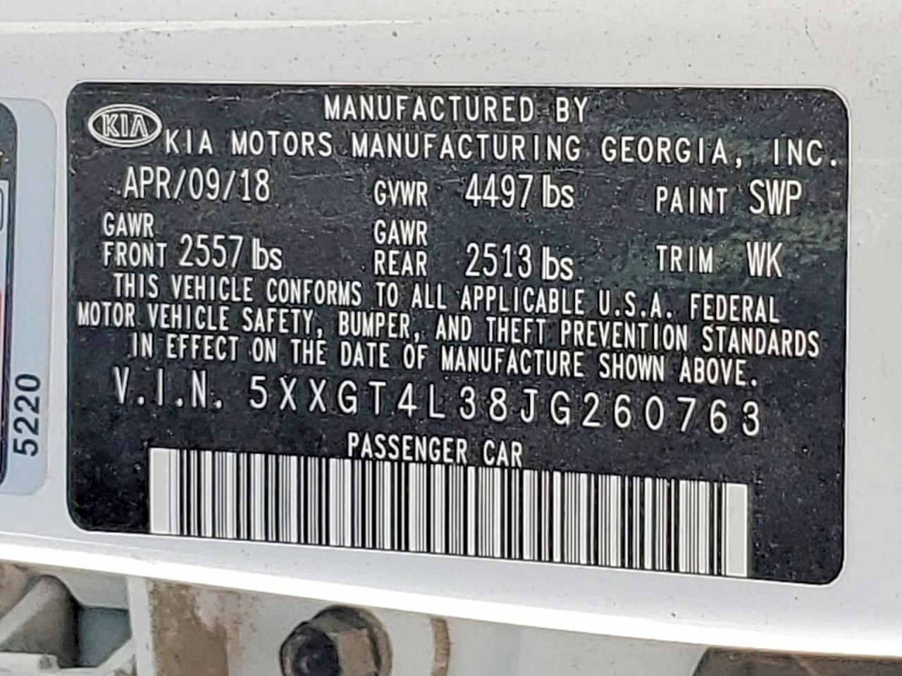 2018 KIA OPTIMA LX photo 23