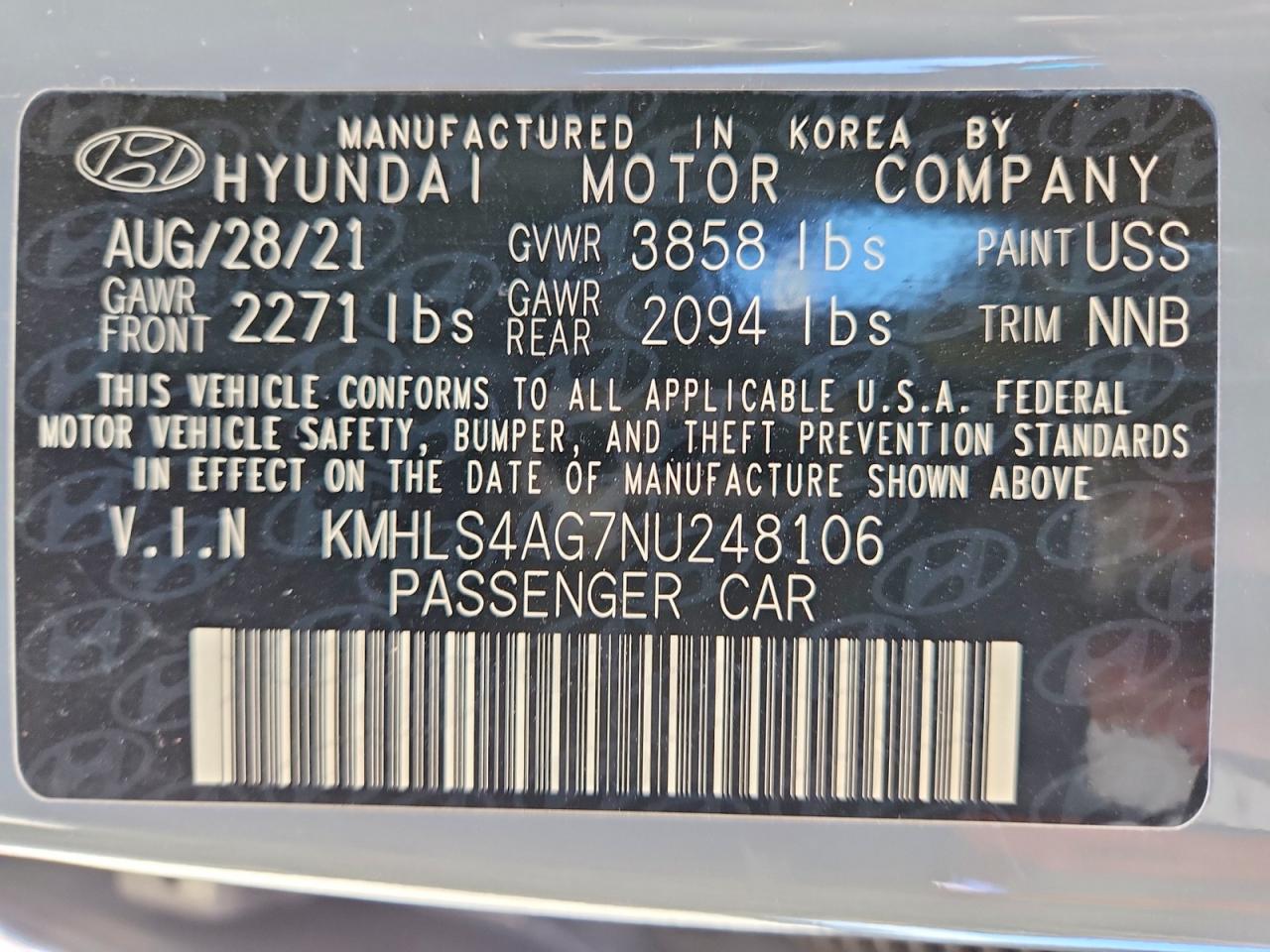 2022 HYUNDAI ELANTRA SEL photo 23