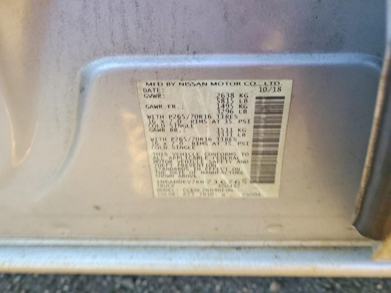 2019 NISSAN FRONTIER SV photo 23