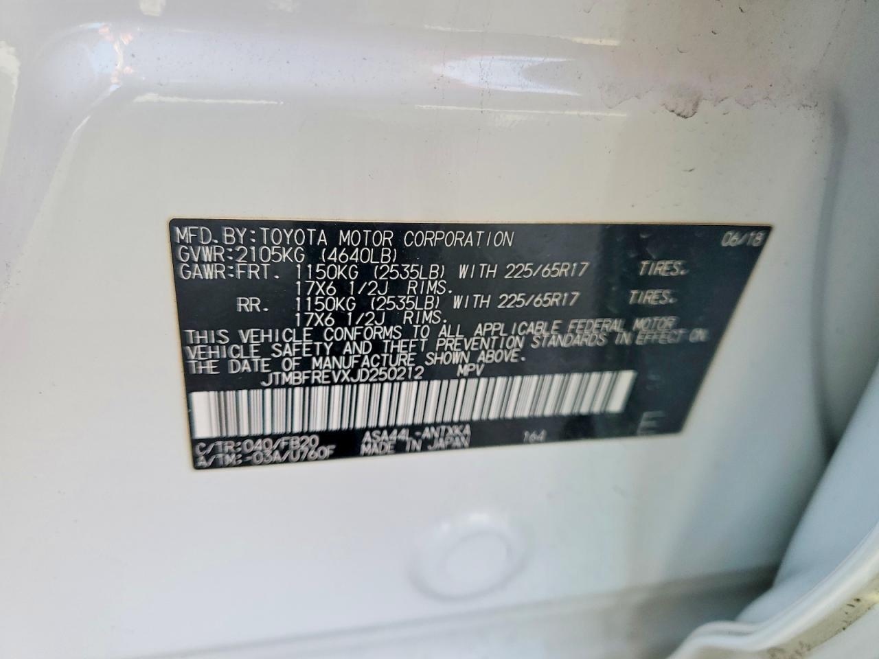 2018 TOYOTA RAV4 LE photo 13