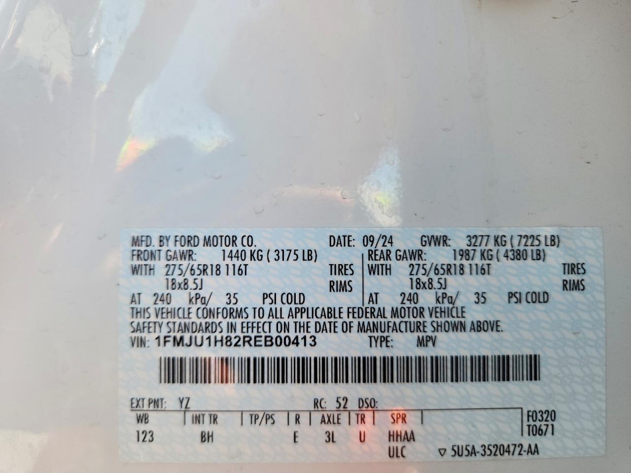 2024 FORD EXPEDITION XLT photo 14