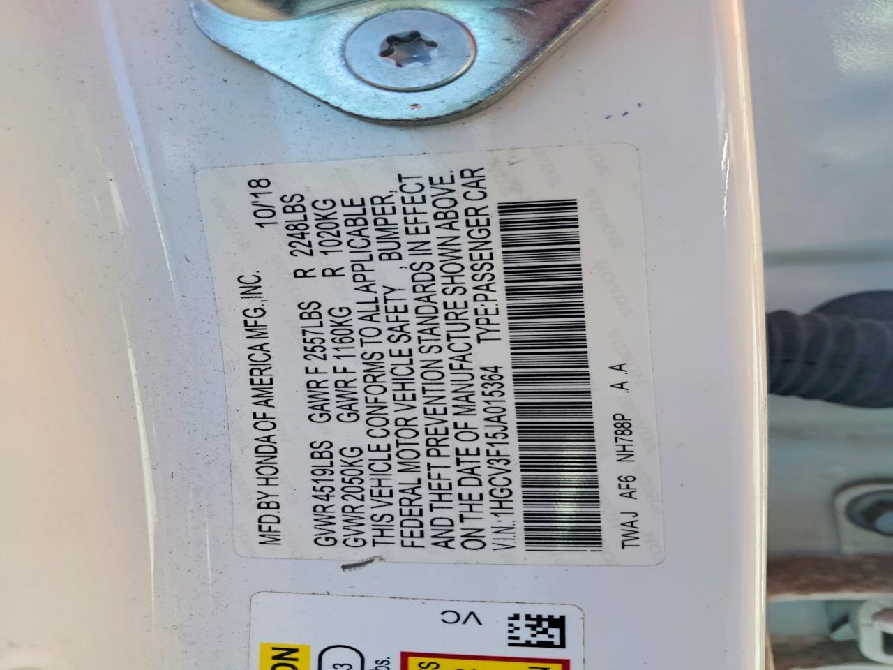 2018 HONDA ACCORD HYBRID photo 34