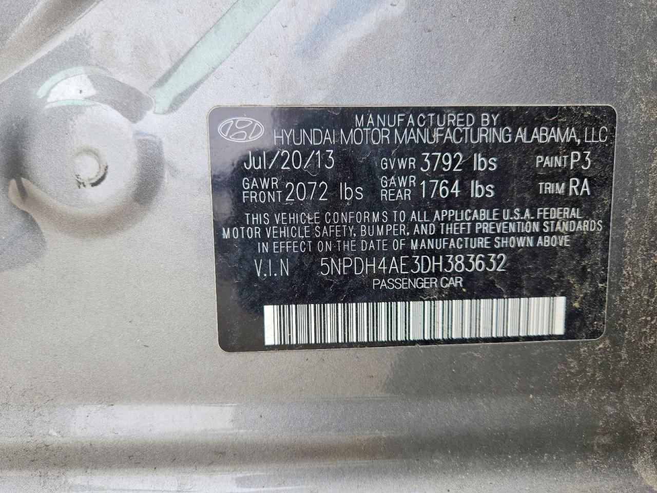 2013 HYUNDAI ELANTRA LIMITED photo 23