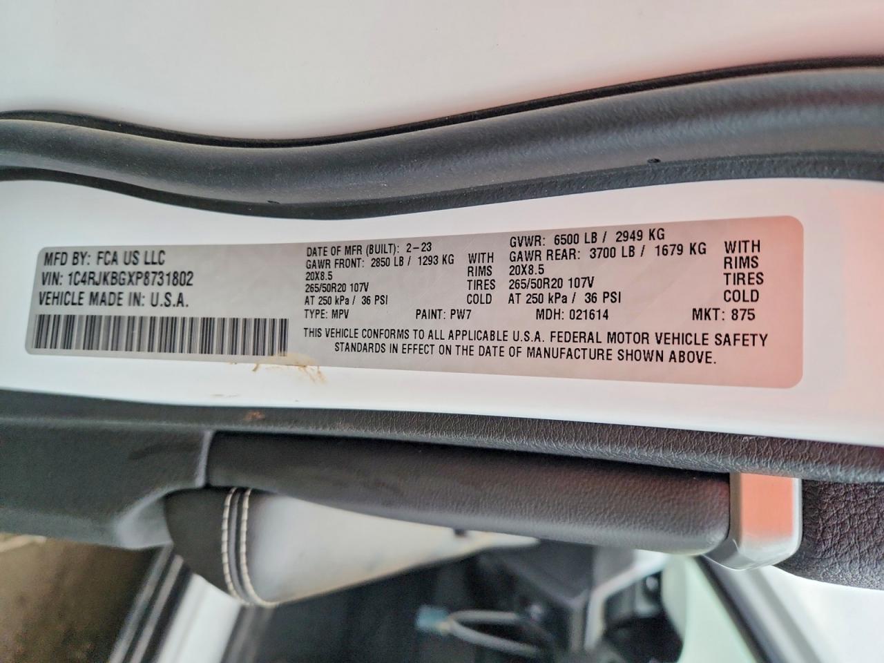 2023 JEEP GRAND CHEROKEE L LIMITED photo 37