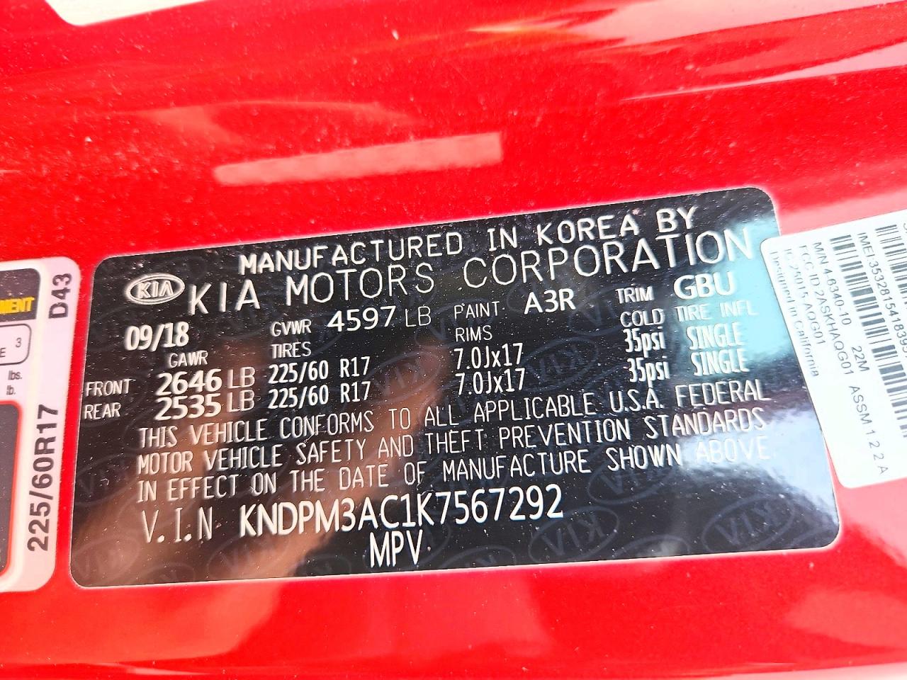 2019 KIA SPORTAGE LX photo 25