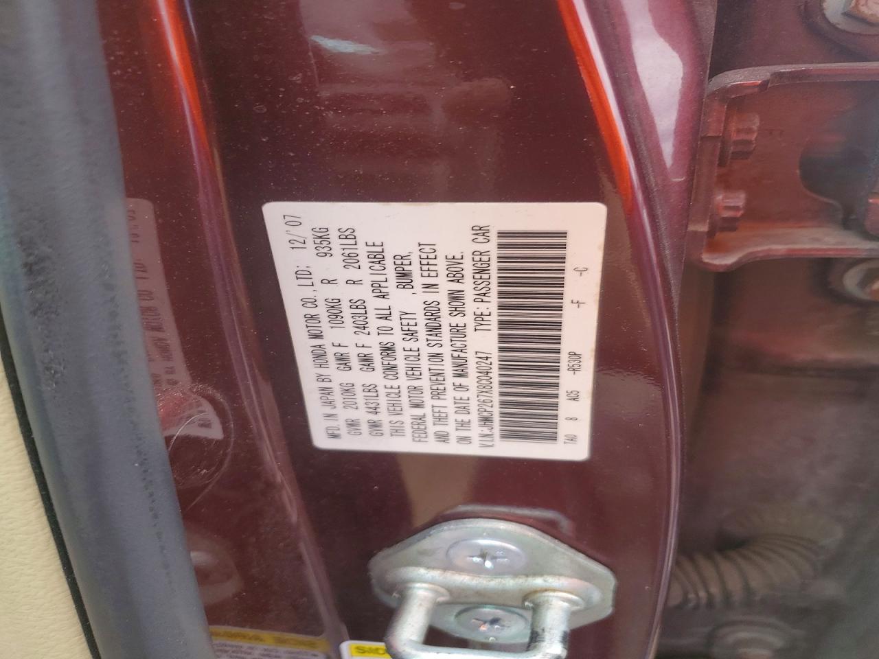 2008 HONDA ACCORD EX photo 23