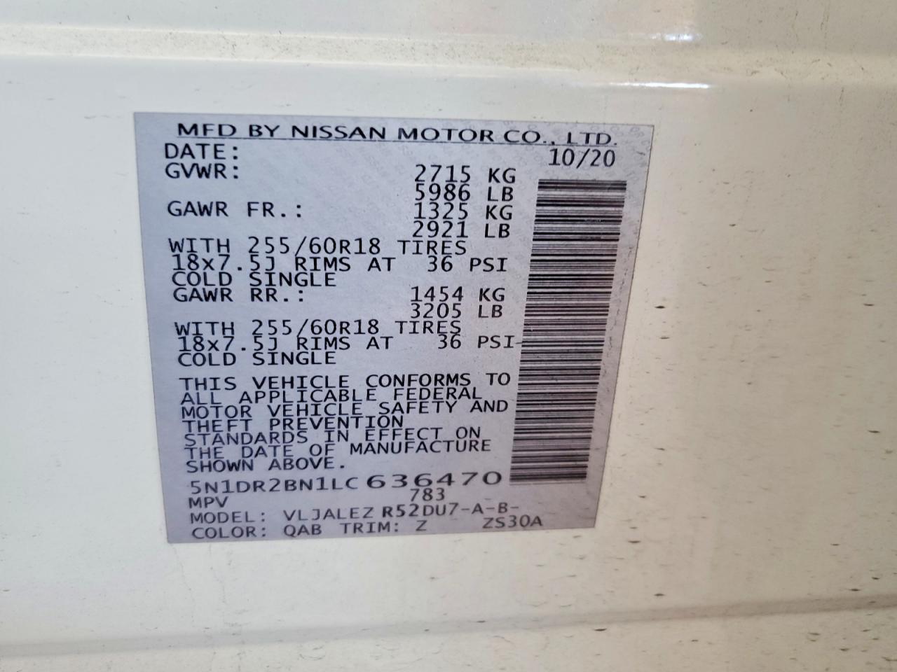 2020 NISSAN PATHFINDER SV photo 13