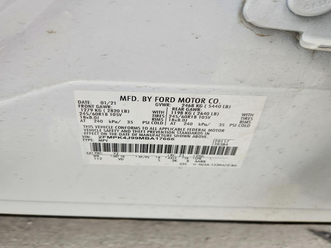 2021 FORD EDGE SEL photo 27
