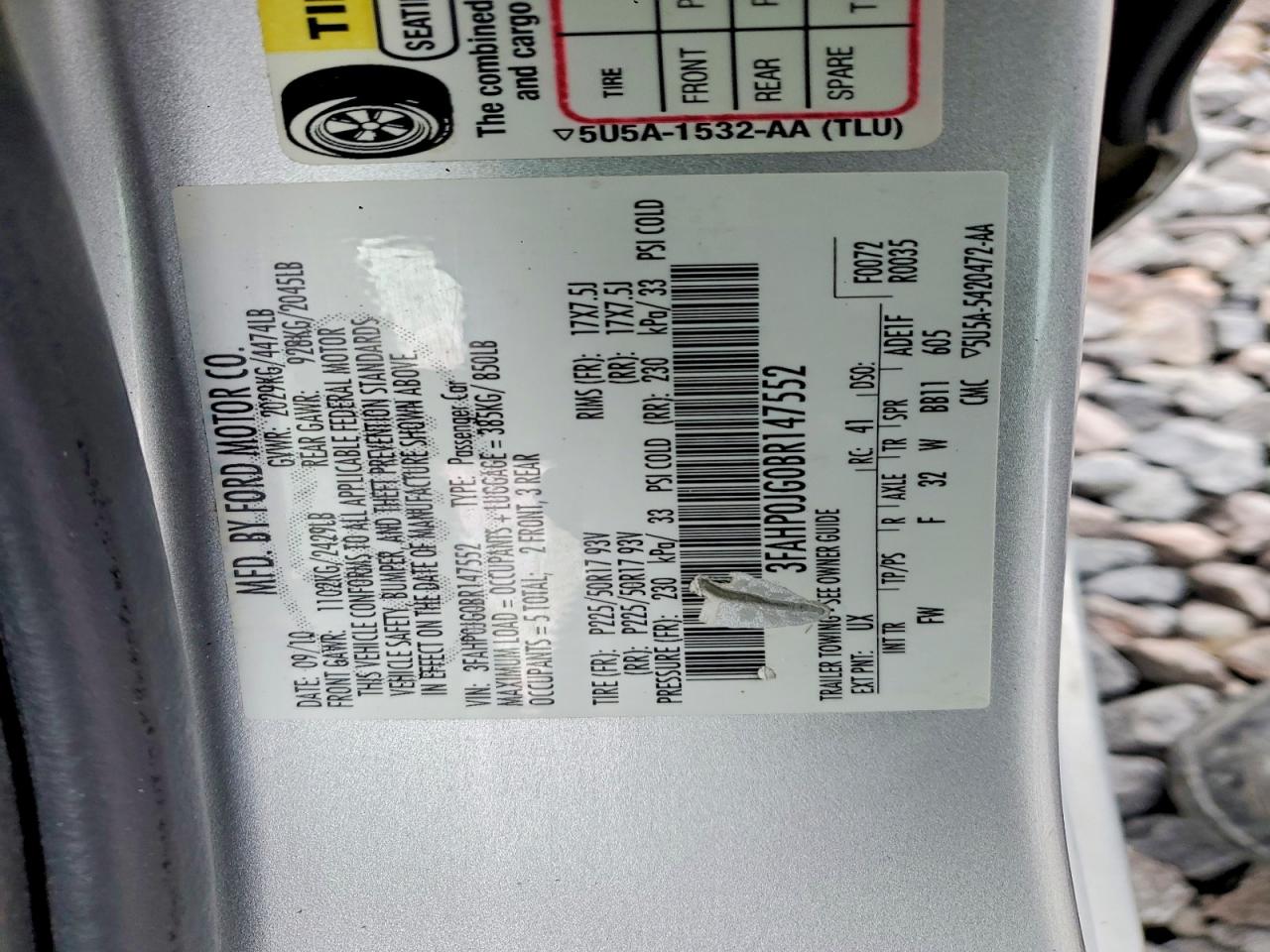 2011 FORD FUSION SEL photo 34
