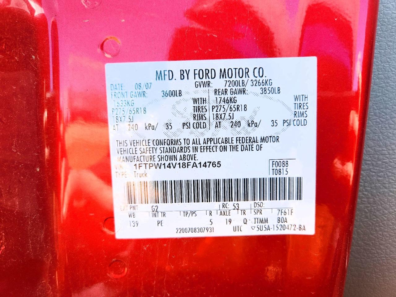 2008 FORD F150 SUPERCREW photo 34