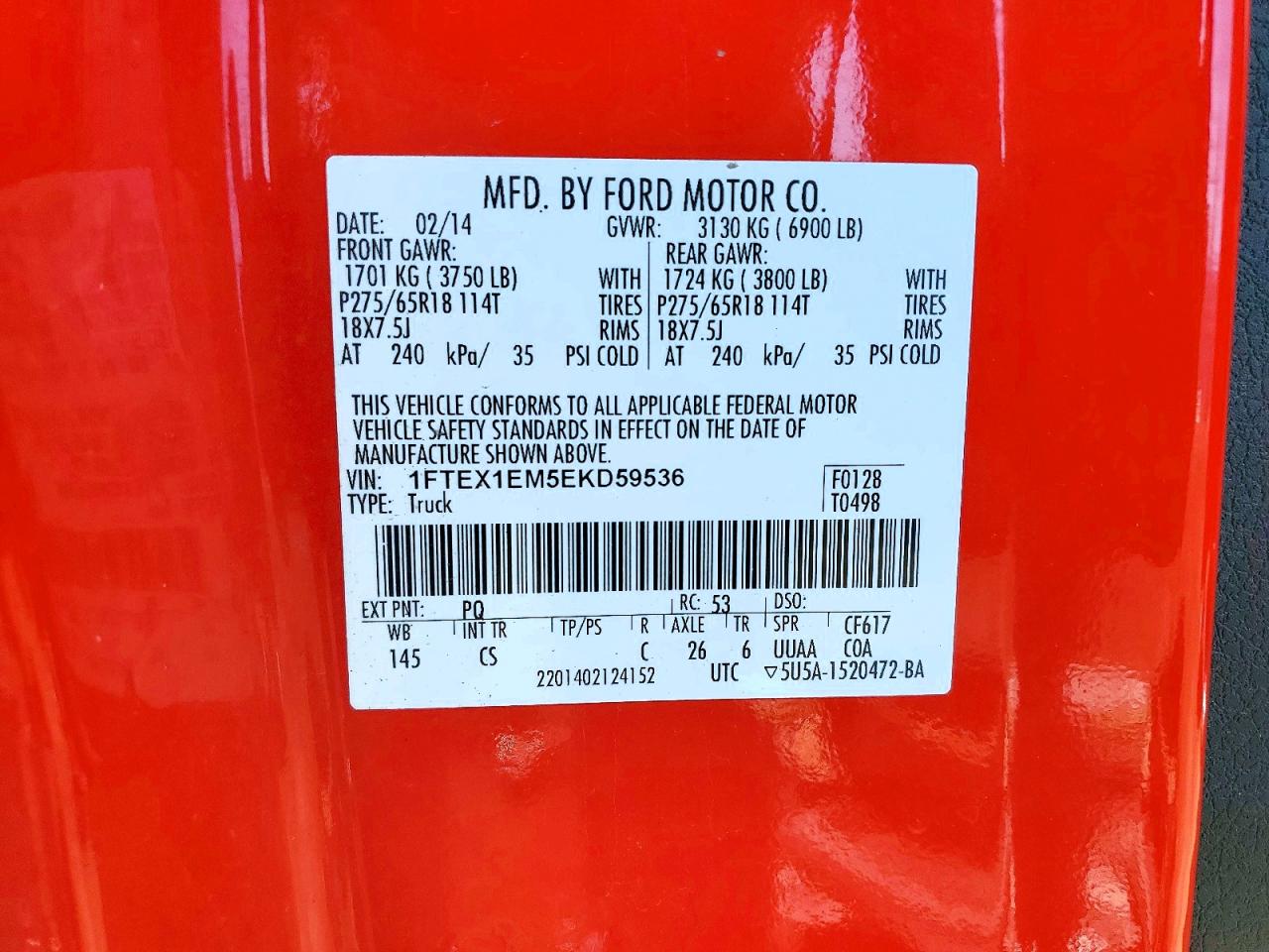 2014 FORD F150 SUPER CAB photo 12