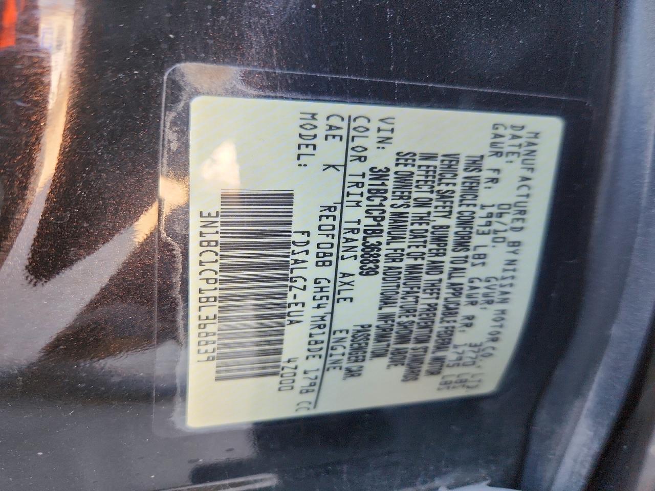 2011 NISSAN VERSA 1.8 S photo 25