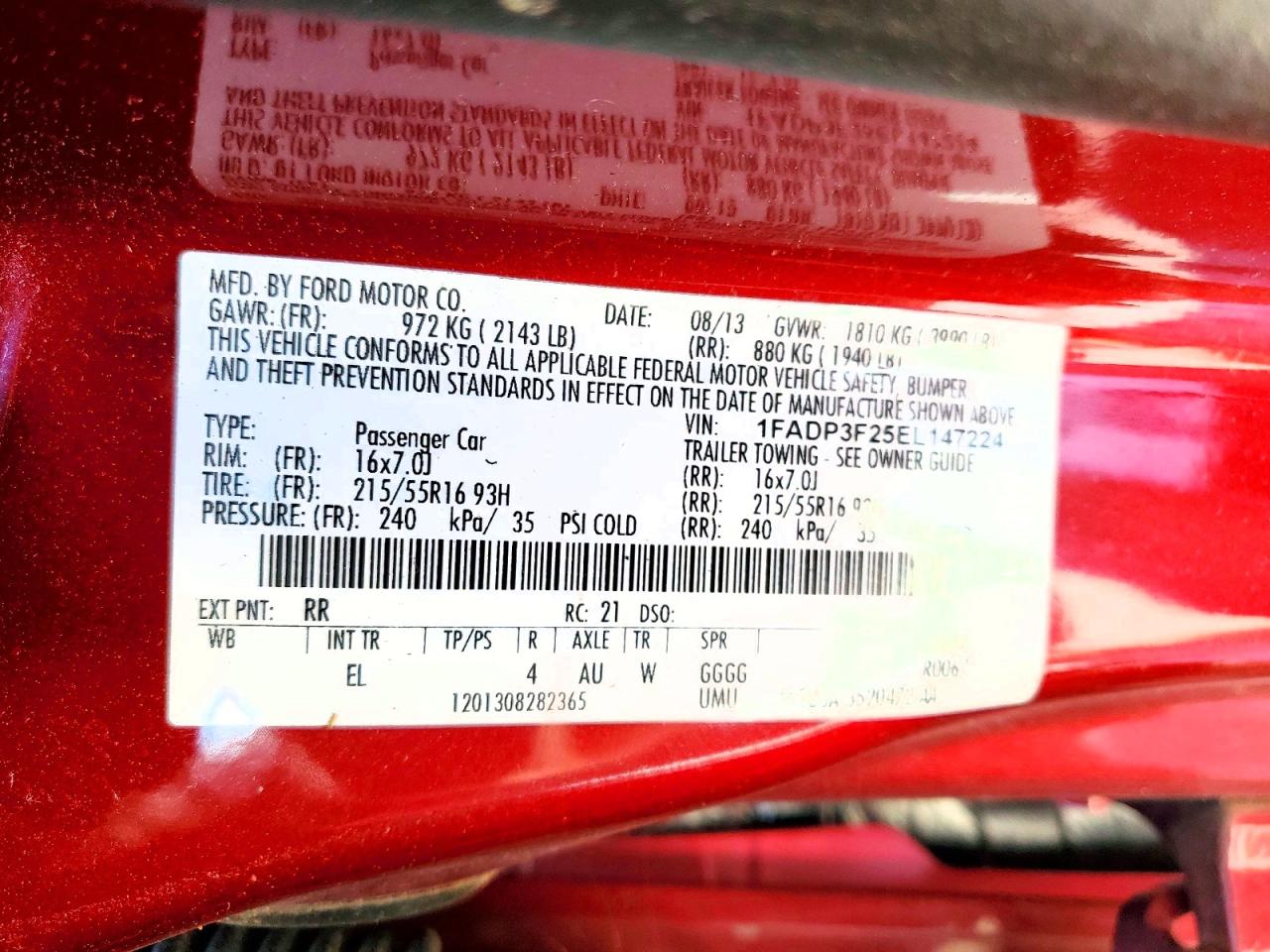 2014 FORD FOCUS SE photo 23