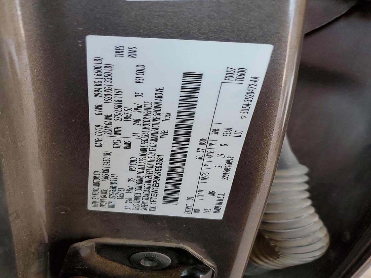 2019 FORD F150 SUPERCREW photo 25