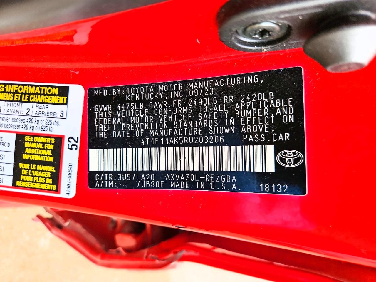 2024 TOYOTA CAMRY photo 45