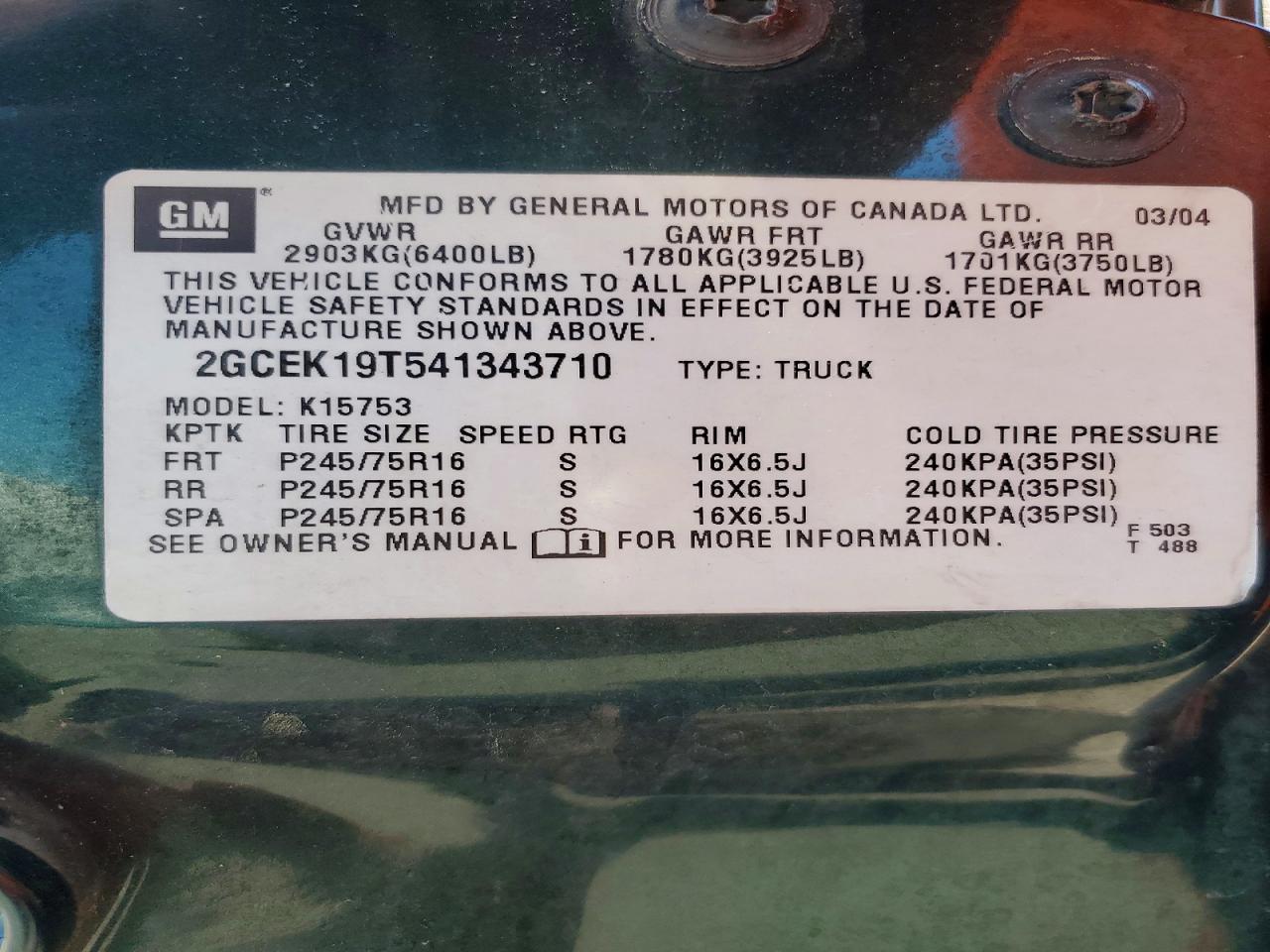 2004 CHEVROLET SILVERADO K1500 photo 25