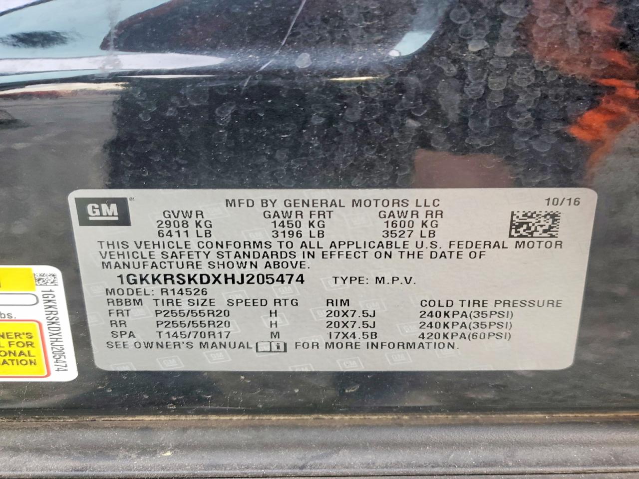 2017 GMC ACADIA LIMITED SLT-2 photo 37