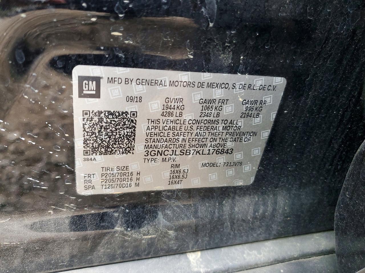 2019 CHEVROLET TRAX 1LT photo 13