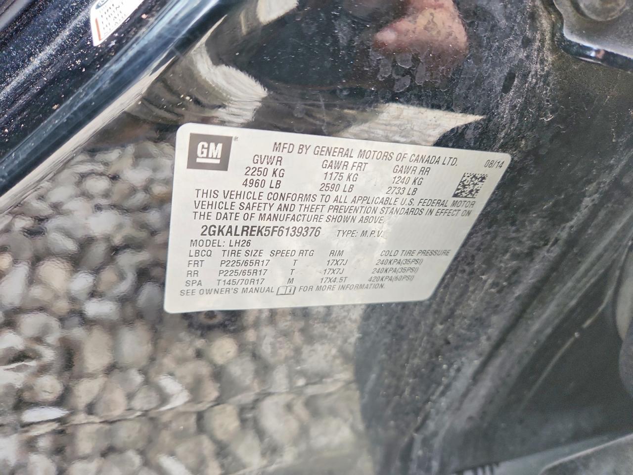 2015 GMC TERRAIN SLE photo 25