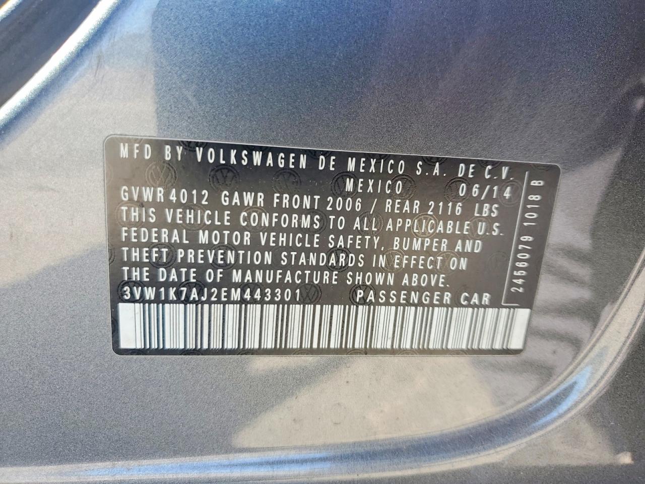 2014 VOLKSWAGEN JETTA BASE photo 23