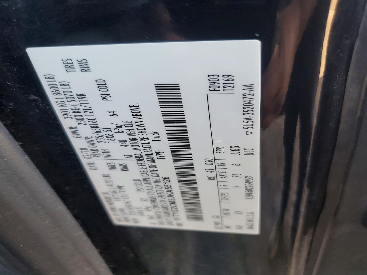 2018 FORD TRANSIT T-150 photo 13